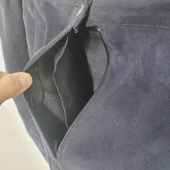 Lana Lee Petite Vintage Navy Blue Set Sleeveless Vest Matching Skirt Plus Sz 16 - Picture 6 of 16